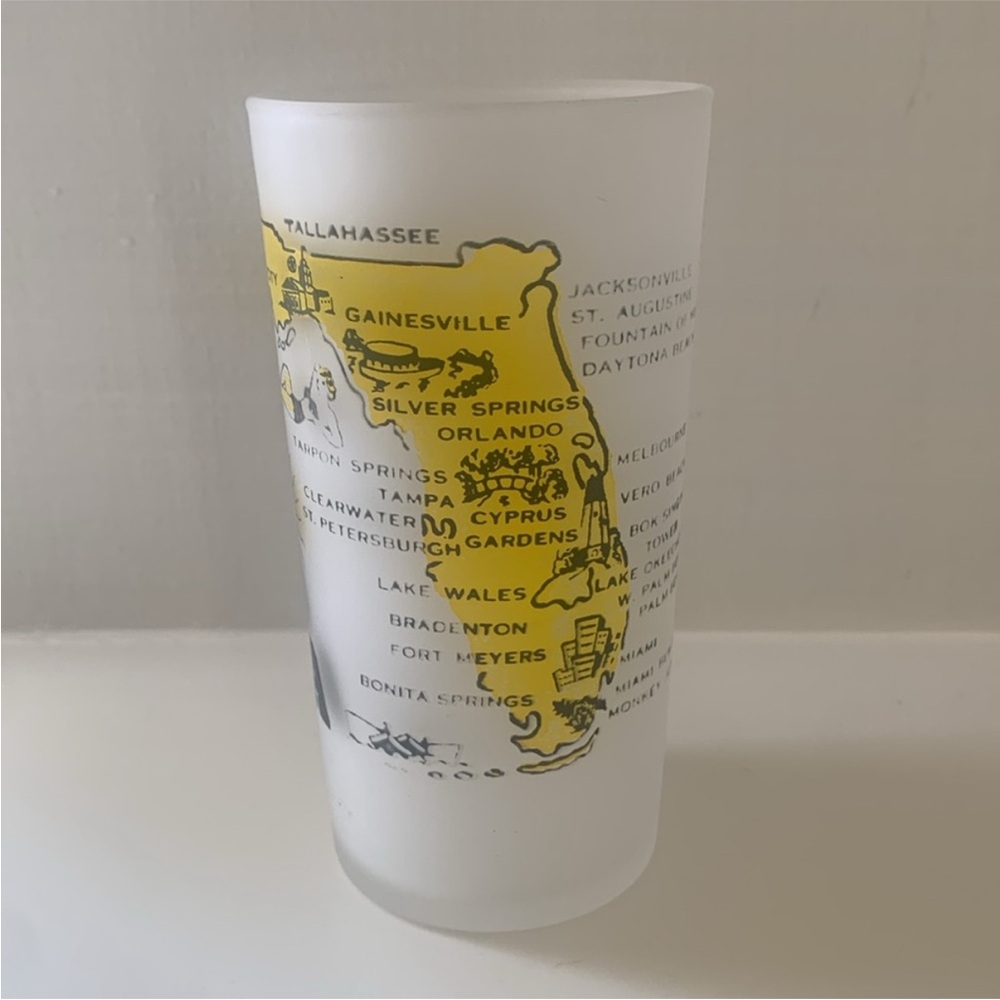 Hazel Atlas Vintage Florida State Souvenir Glass